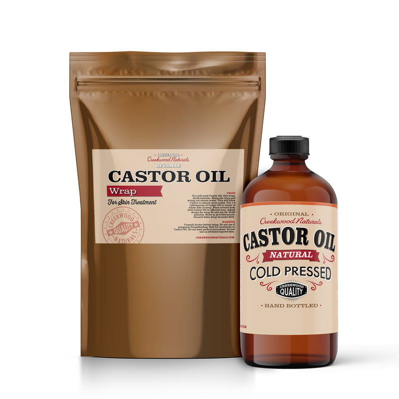 Load image into Gallery viewer, Castor Oil Pack - 4 piece Castor Oil Wrap Kit