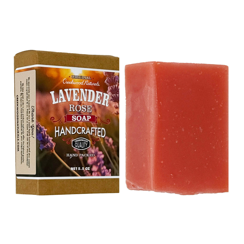 Load image into Gallery viewer, Handcrafted Lavender Rose Soap