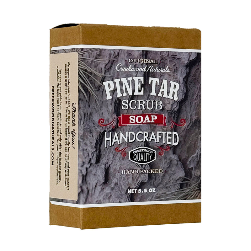 Load image into Gallery viewer, Handcrafted Pine Tar + Scrub Soap