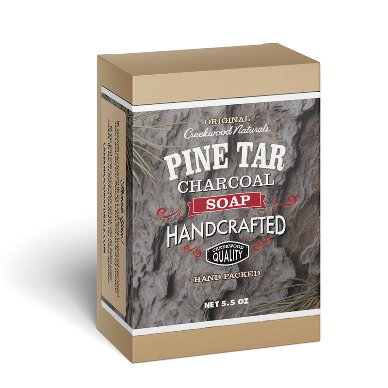 Load image into Gallery viewer, Handcrafted Pine Tar + Charcoal Soap
