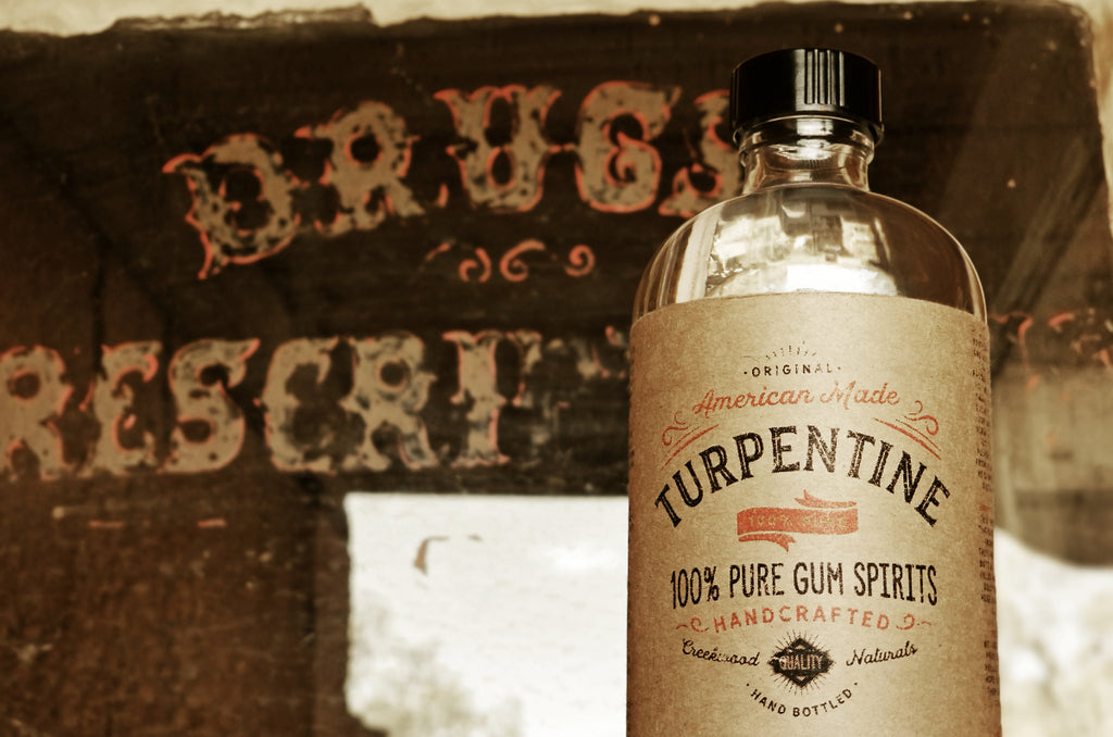 Pure Natural Turpentine Gum Spirits Bottle