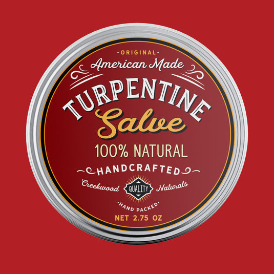 Turpentine Salve for Hands Moisturize Body and Skin - All Natural and Handcrafted - Creekwood Naturals