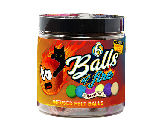 Balls of Fire - Catnip Felt Balls