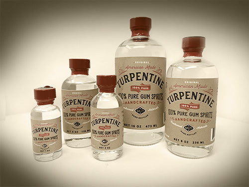 100% Pure Turpentine In Glass Bottle