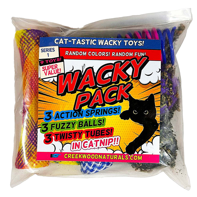 Load image into Gallery viewer, Cat Wacky Pack including Cat Balls, Springs, and Tubes in Catnip
