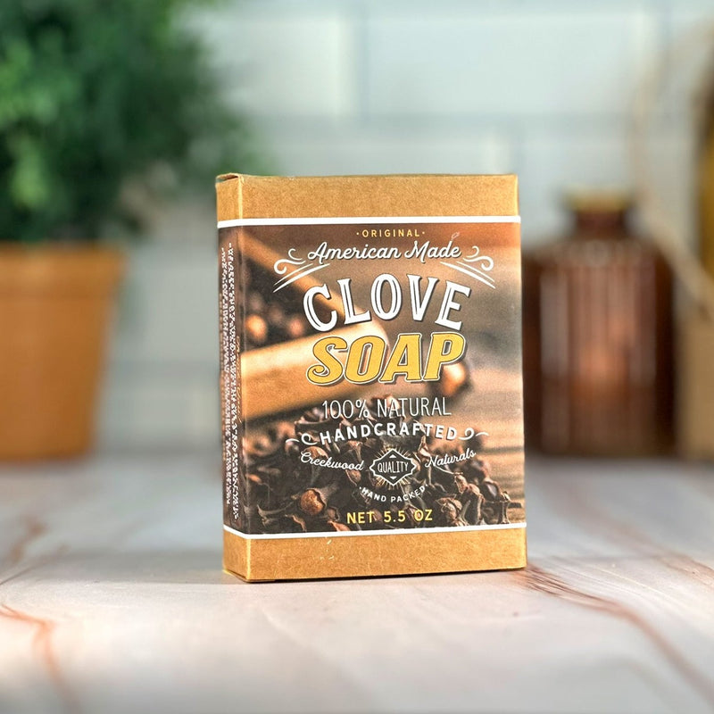 Load image into Gallery viewer, Clove Soap Box Handmade with All Natural Ingredients DIY Homemade Soap Bar Eco Friendly
