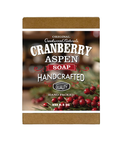Handcrafted Aspen Cranberry Soap - SEASONAL