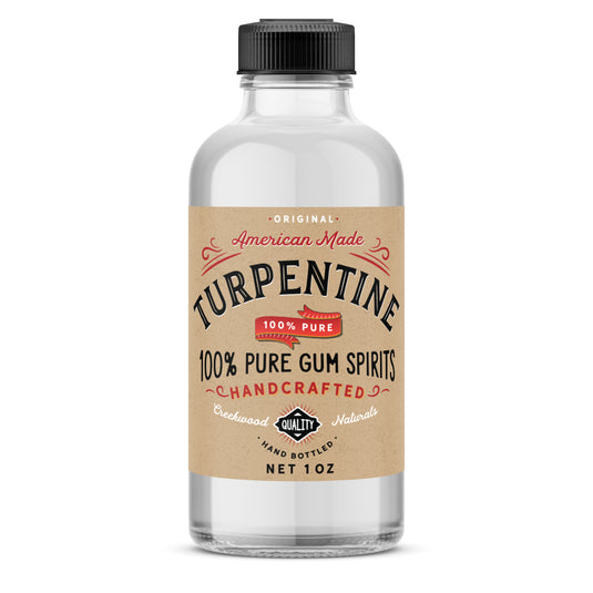 100% Pure Gum Spirits of Turpentine Hand Bottled - Creekwood Naturals