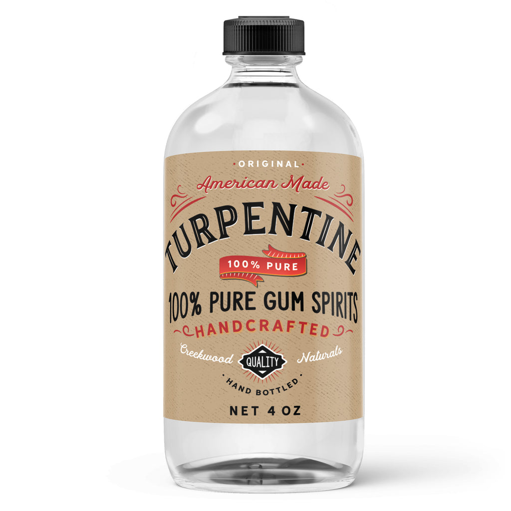 100% Pure Gum Spirits of Turpentine All Natural No Added Chemicals - Creekwood Naturals