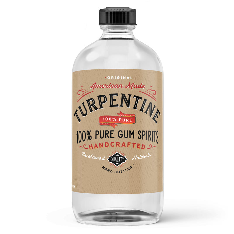 Load image into Gallery viewer, 100% Pure Pine Gum Spirits of Turpentine Bottle
