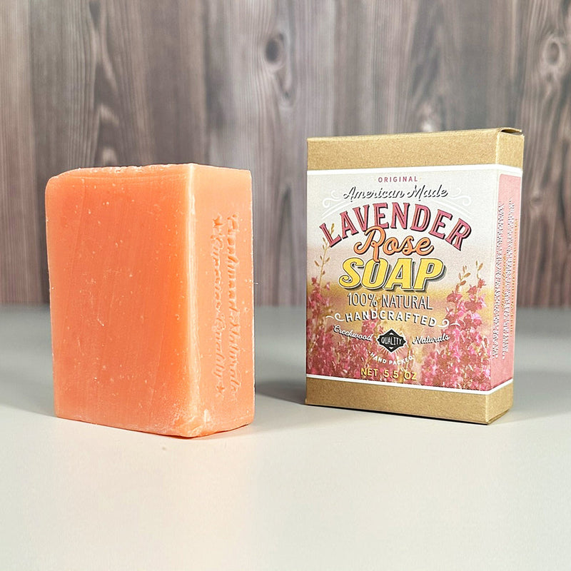 Load image into Gallery viewer, Handcrafted Lavender Rose DIY Handmade Soap Bar - Creekwood Naturals
