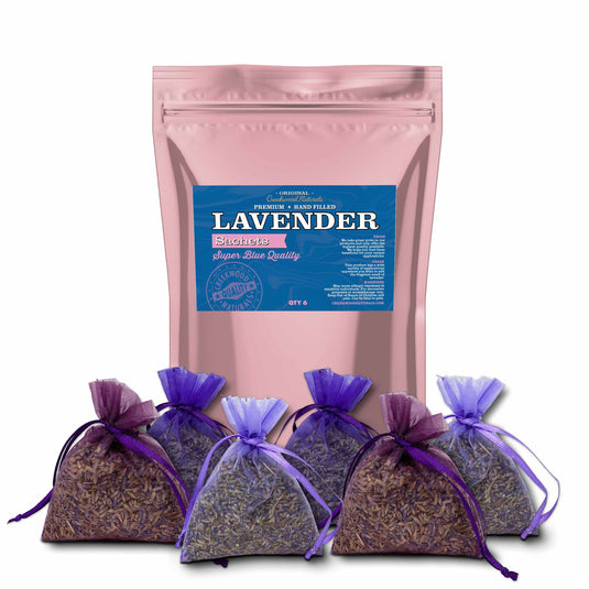 Lavender Sachet - 6 Count Filled With French Lavender