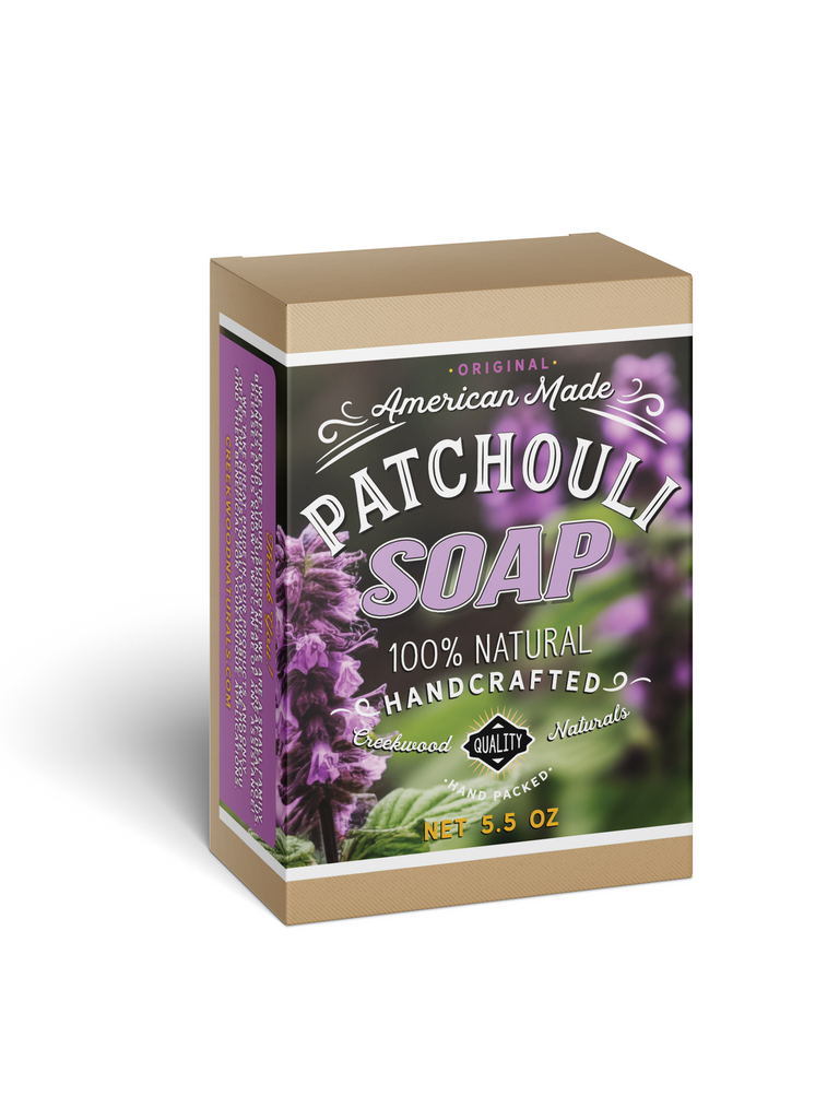 Patchouli Soap Handmade with All Natural Ingredients DIY Homemade Soap Bar in Eco Friendly Box