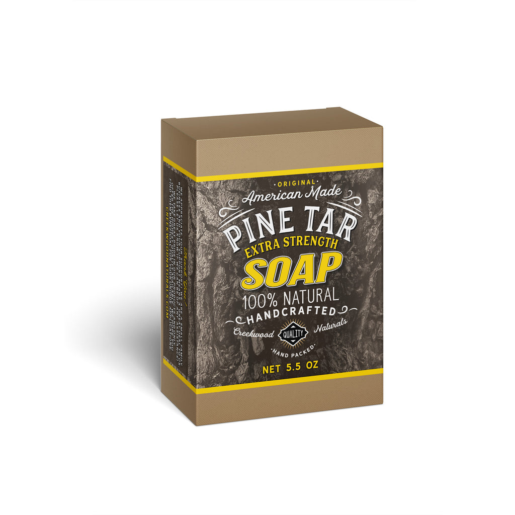 Handcrafted Pine Tar Extra Strength Soap - Creekwood Naturals