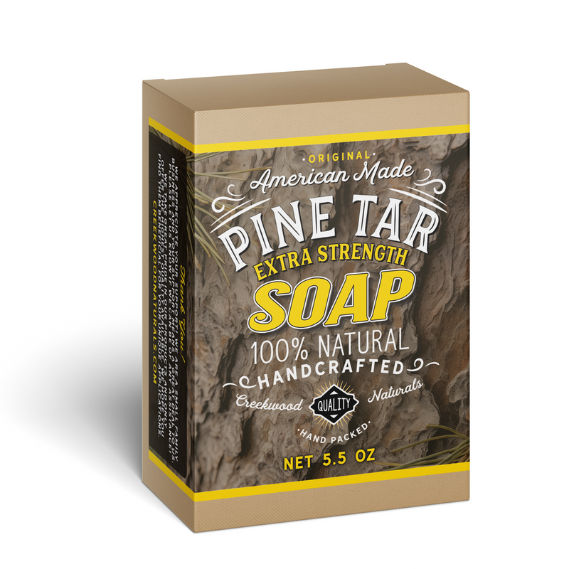 Load image into Gallery viewer, Handcrafted Pine Tar Extra Strength Soap
