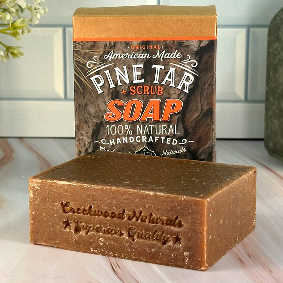 Handmade DIY Pine Tar Soap Bar