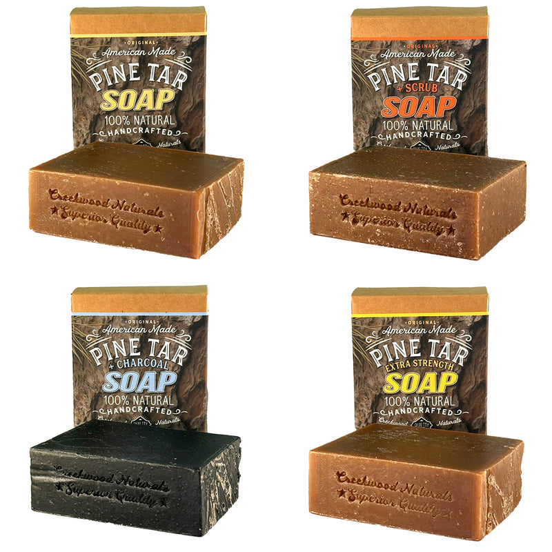 Load image into Gallery viewer, pine tar soap bundle natural home made handmade natural
