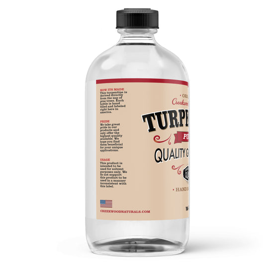 Pure gum spirits of turpentine directly from pine trees pine sap in America