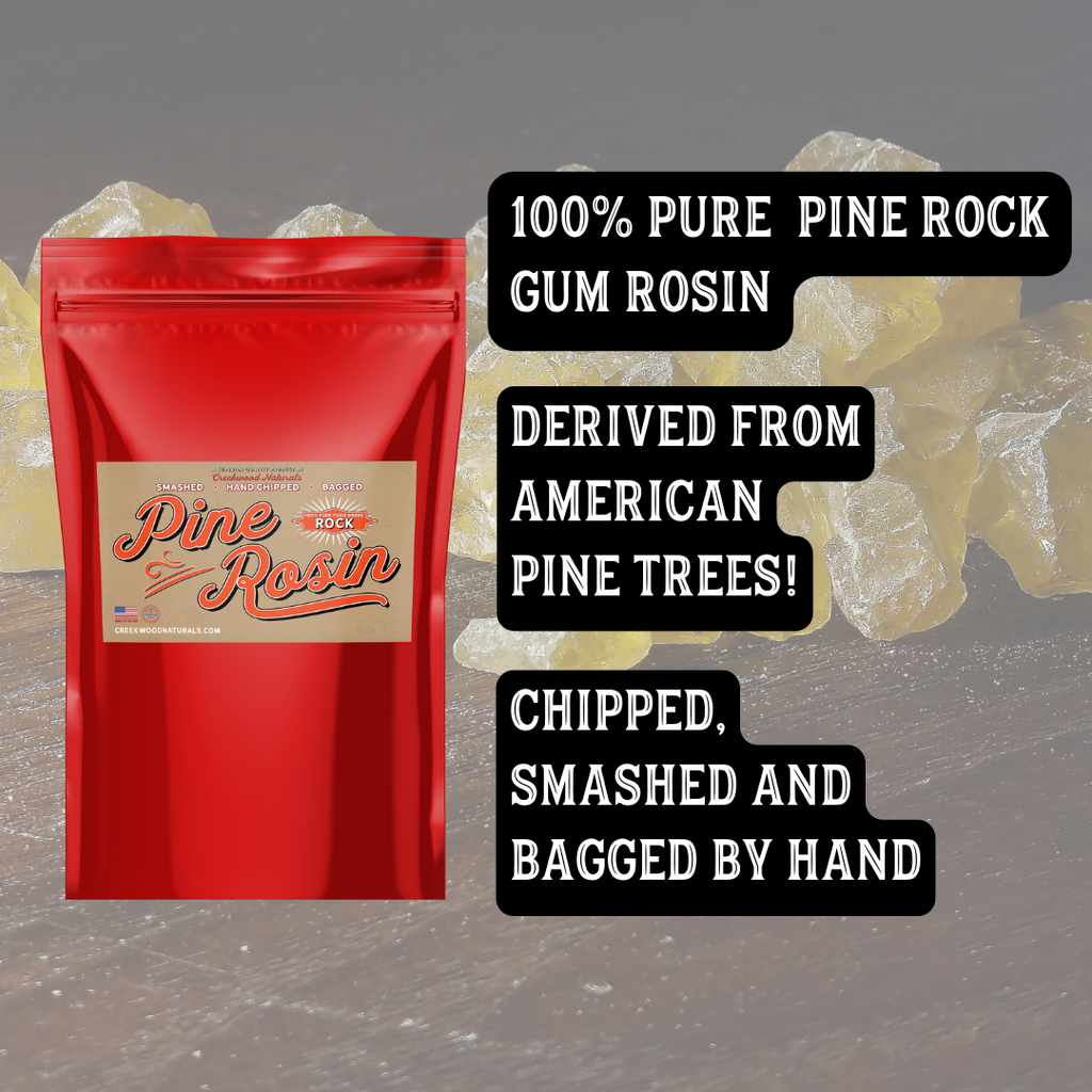 Rock Resin Pine Gum Rosin Details - Creekwood Naturals