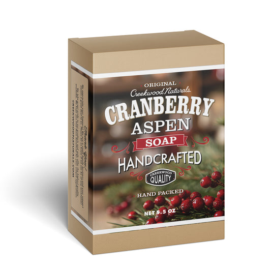 Handcrafted Aspen Cranberry Soap - SEASONAL