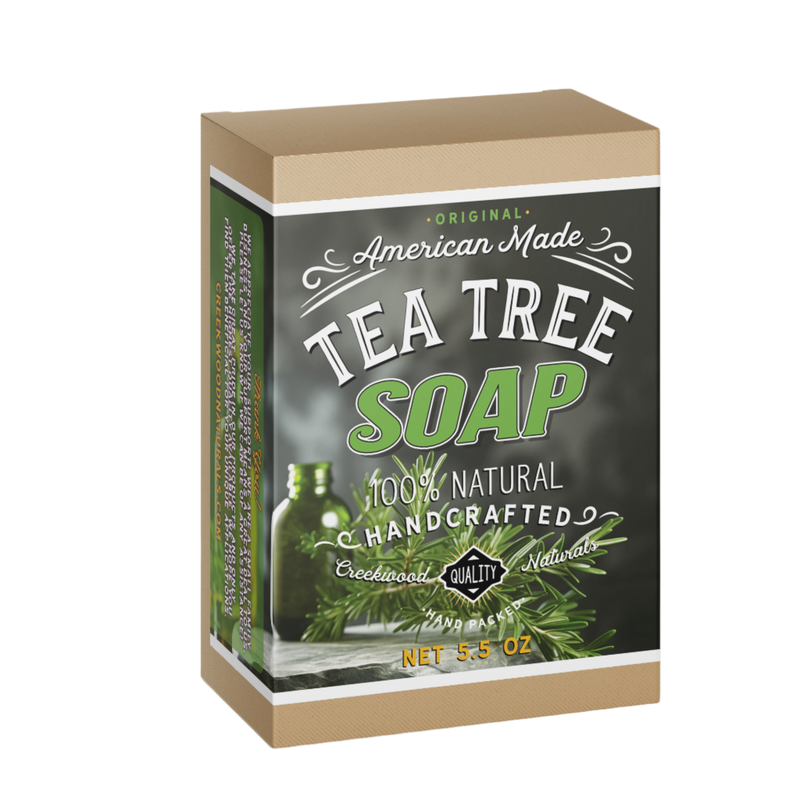 Load image into Gallery viewer, Tea Tree Soap Handmade with All Natural Ingredients DIY Homemade Soap Bar in Eco Friendly Box
