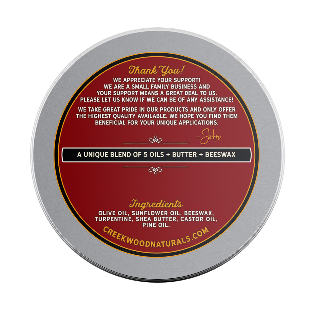 Turpentine Salve - All Natural and Handcrafted - Creekwood Naturals