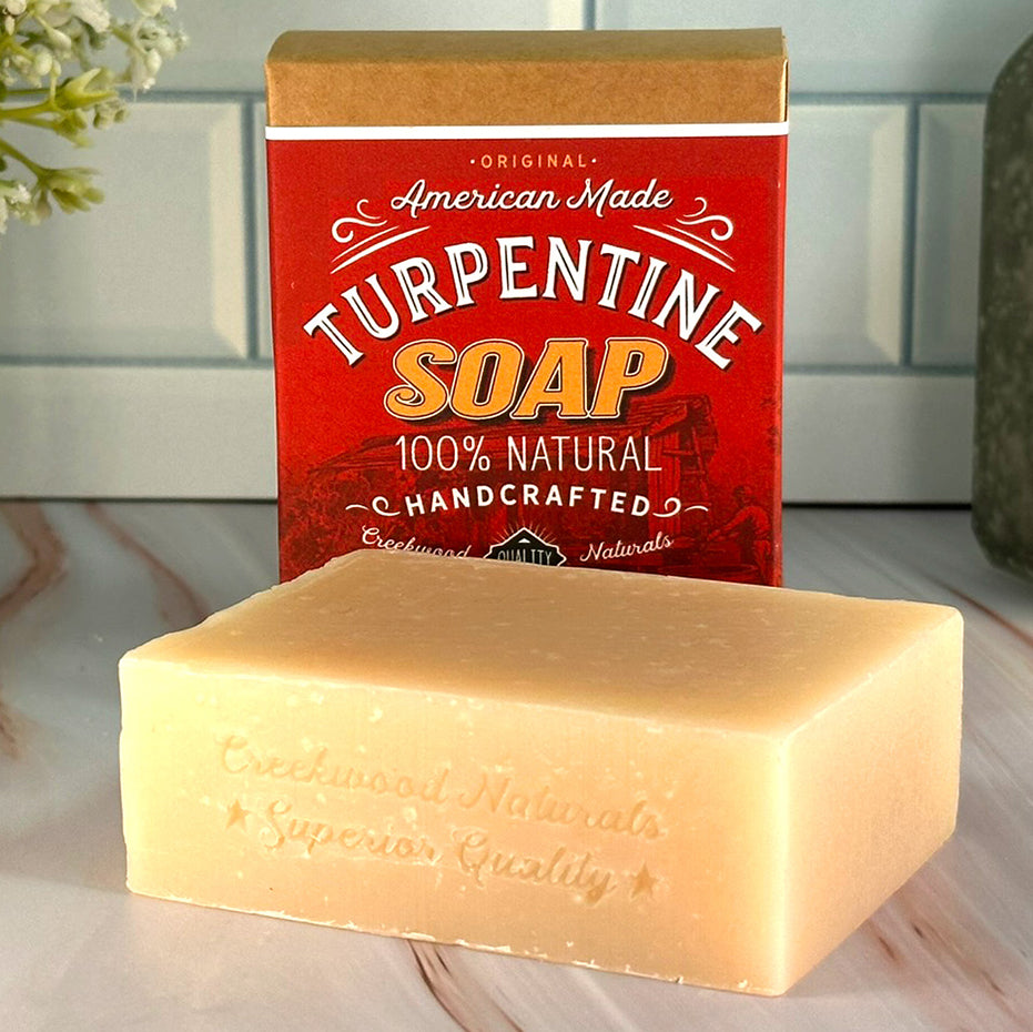 Handmade Turpentine Soap Bar DIY Body Scrub Bath Shower Cleaner